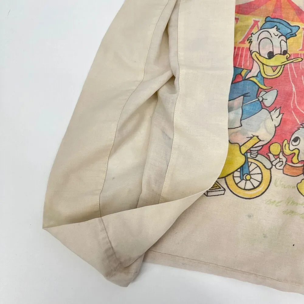 Vintage Disney Mickey Mouse, Donald, Minnie, Goofy, Huey and Dewey Pillowcase